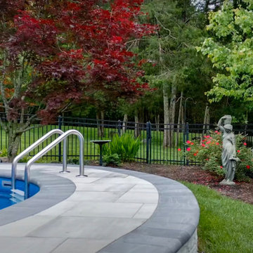 Pool Oasis with Hardscaping Features