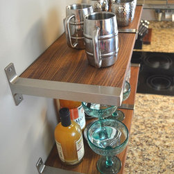 Wood Shelves With Metal Brackets - Products