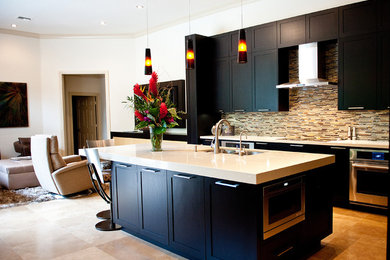 Example of a trendy kitchen design in Miami