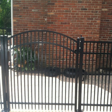 East Granby - Ornamental Aluminum Arch Gate Patio