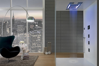 Example of a trendy home design design in Milwaukee