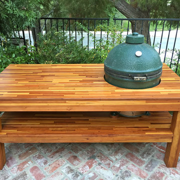 Outdoor Table with Built In Grill