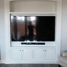 Built in media cabinet