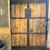 Consigned Old Mongolian Wood and Iron Door