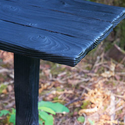 Shou Sugi Ban and Rustic Tables - Indoor Pub And Bistro Tables