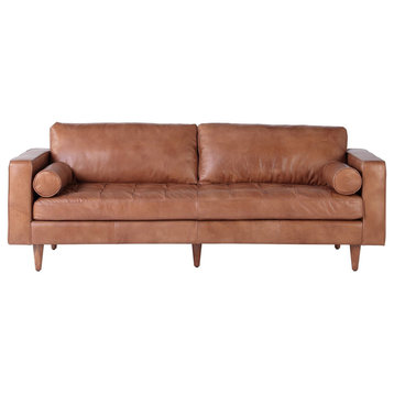 Roma Sofa, Cognac Leather