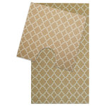 Dundee Deco - Quatrefoil PVC Bathroom Mat Set, 2 pcs, Beige, 20" x 21" and 20" x 33" - Dundee Deco bathroom mats are made of NON-ABSORBENT, NON-SLIP premium quality material that DRIES FASTER than standard bathroom mats making them easy to clean. Our unique DRAIN HOLES will help to ensure no pooling of water. Our Mats are soft and made of our unique foam technology making it easy on your feet when used. These mats are suitable for bathrooms, restrooms, laundry rooms, and home entrances. Our mats have a foldable and lightweight feature, making them easy to transport and store. Exquisite designs of our mats will bring a luxurious look and feel to your bathroom.