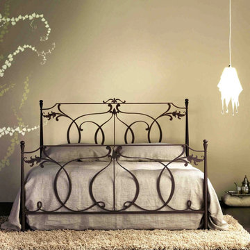 Concerto laser cut tubular wrought iron bed by Cosatto Letti