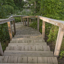 stairway to lake