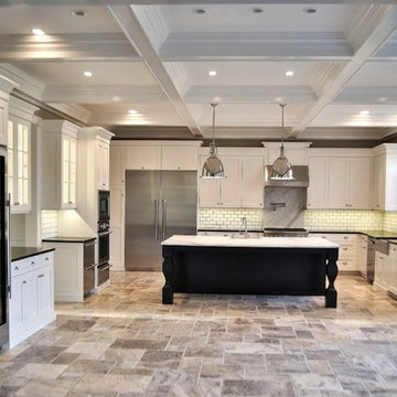 State of the Art White Transitional with Stainless Steel