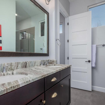 A Pop of Marble and Glass Details, Bathroom Remodeling in Fountain Valley, CA