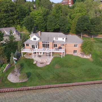Waterfront Deck in Suttons Bay Overlooking Grand Traverse Bay