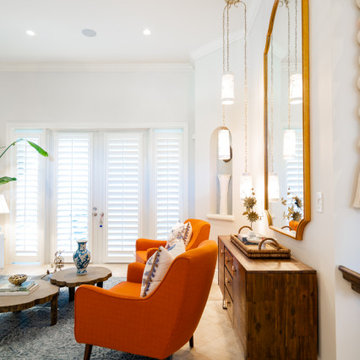 Elegant open concept Living and Dining room