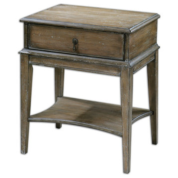 Uttermost Hanford Weathered Accent Table