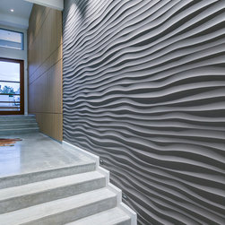 Dunes 3D wall panels Gold Coast waterfront house - Products