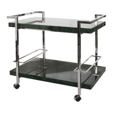 50 Most Por Midcentury Modern Bar Carts For 2018 Houzz Midcentury Clear All Worlds Away Maddox Metal Br Or Nickel And Malachite Bar Cart