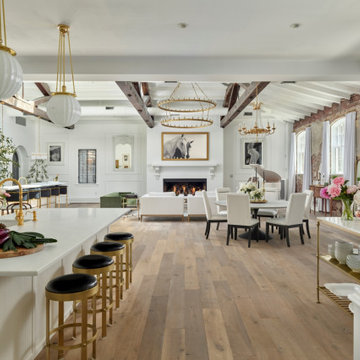 Kitchen with Living Room View