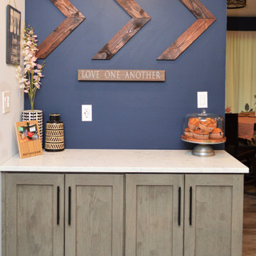 Modern Kitchen Boasting Open Shelving