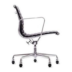 Herman Miller - Eames Aluminum Management Chair- Vincenza Leather - Office Chairs
