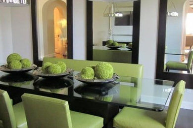 Trendy dining room photo in Raleigh