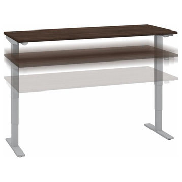 Move 40 Series 72W x 30D Adjustable Desk in Black Walnut - Engineered Wood