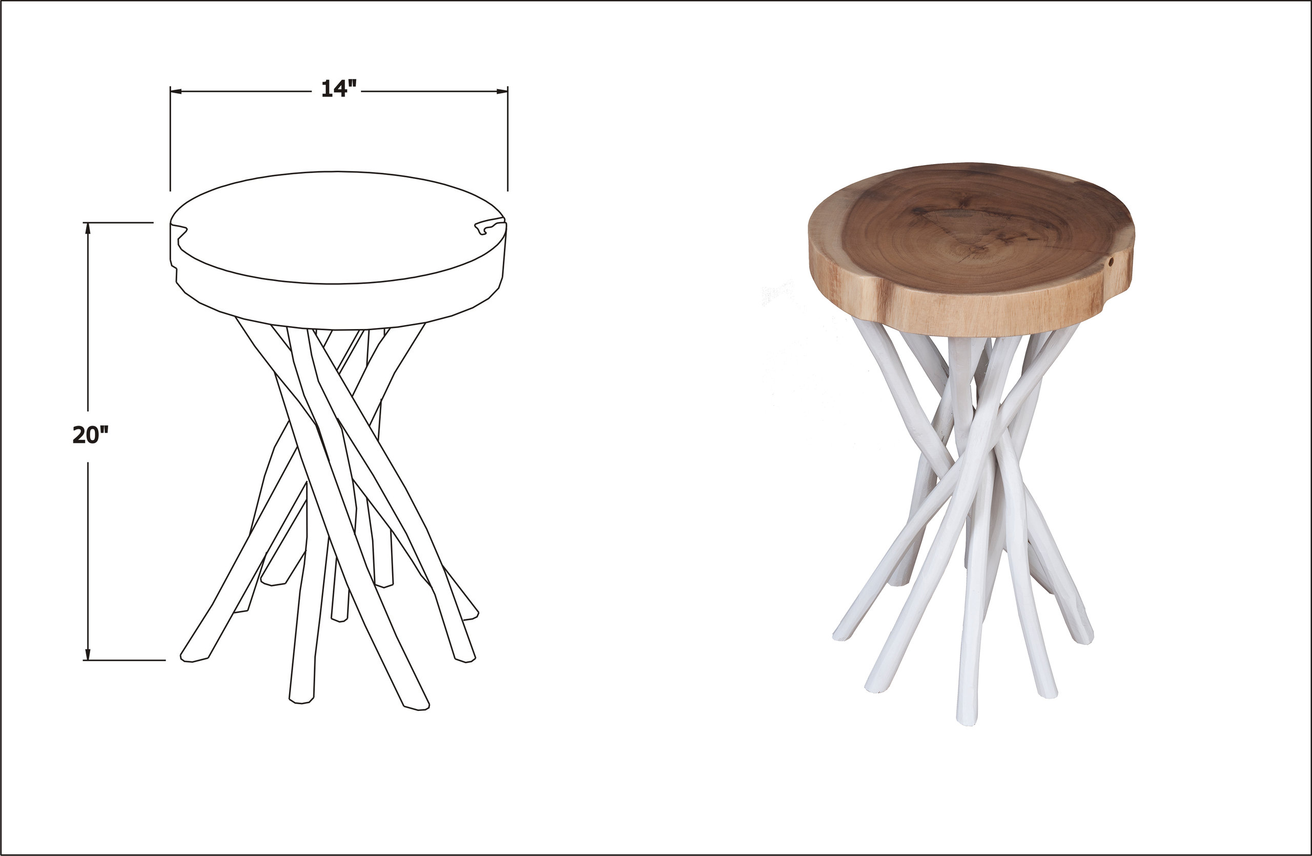 East at Main Lancer Round Accent Table