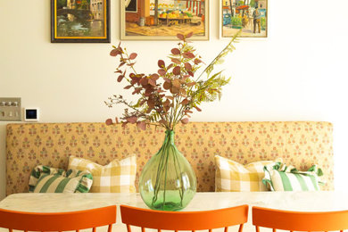 Inspiration for a bohemian dining room in Wiltshire.