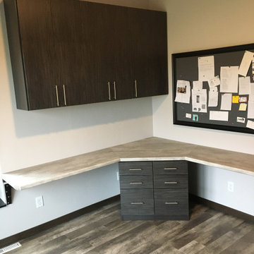 Corner office with file cabinet