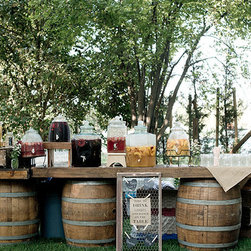 Rustic Wedding Hydration Station - Drink Dispensers - Beverage Dispensers