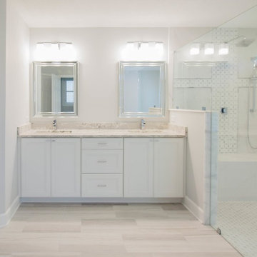 Intracoastal Grey & White Master Bath