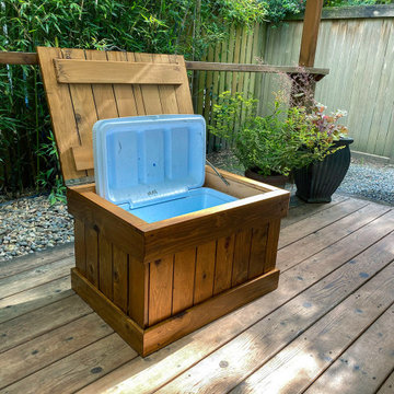 Cedar Ice Chest - holds 48 gallon cooler