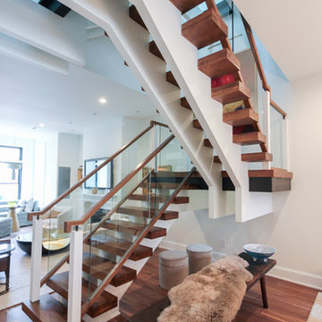 Project #68 | Ultra-Modern Staircase with Glass Landings