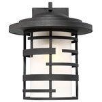 Nuvo Lighting - Nuvo Lighting 60/6403 Lansing - 13.38 Inch 1 Light Outdoor Wall Lantern - Lansing; 1 Light; 14 in.; Outdoor Wall Lantern witLansing 13.38 Inch 1 Textured Black Etche *UL: Suitable for wet locations Energy Star Qualified: n/a ADA Certified: n/a  *Number of Lights: Lamp: 1-*Wattage:100w A19 Medium Base bulb(s) *Bulb Included:No *Bulb Type:A19 Medium Base *Finish Type:Textured Black