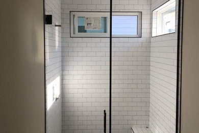 Inspiration for an industrial bathroom remodel in Austin