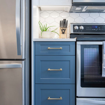Fresh Blue Kitchen Design