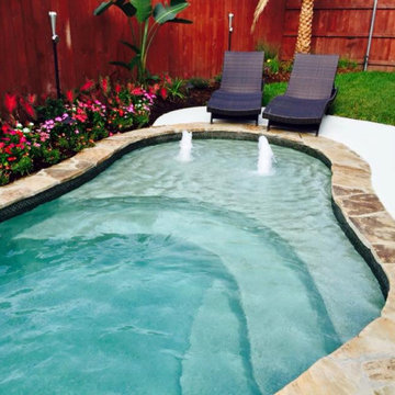 Custom Swimming Pool and Spa Water Features