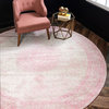 Traditional Vienna 8'x10' Rectangle Rose Area Rug