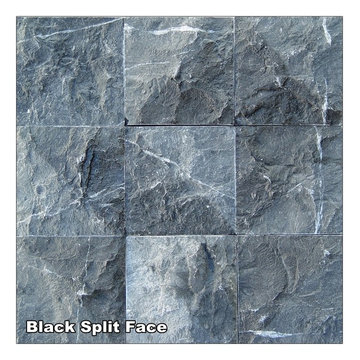 Split Face - Black 6" x Random
