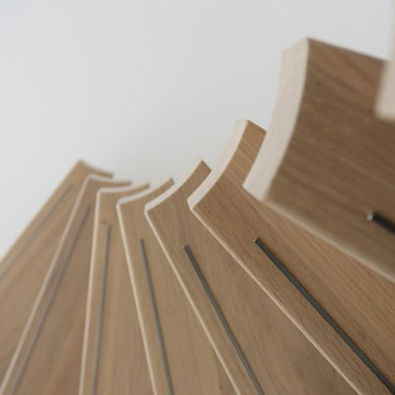 Spiral floating staircase wood - Netherlands