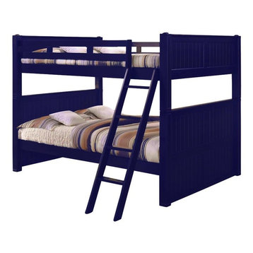 Beatrice Queen over Queen Bunk Bed, Blue, Bed Only
