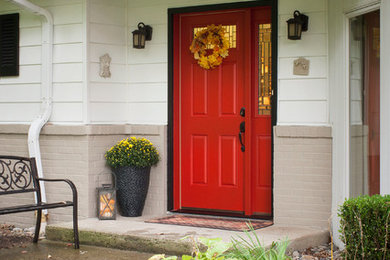 Inspiration for a timeless entryway remodel in Other