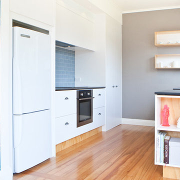 Super Cute Modern Kitchen with a Retro Twist