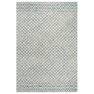 Safavieh Abstract Collection ABT203 Rug, Blue/Ivory, 8'x10'