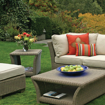 Outdoor Wicker End Table