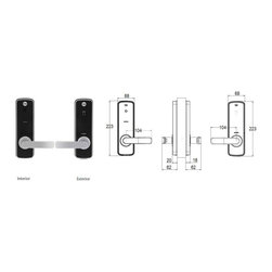 Yale Unity Entrance Lock Fire Rated Silver - Door Locks
