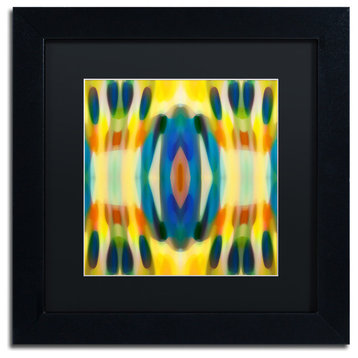 'Fury Pattern 3' Matted Framed Canvas Art by Amy Vangsgard