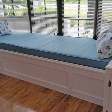 Long window seat cushion