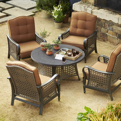Monterey Bay 5pc Chat Set - Outdoor Lounge Sets