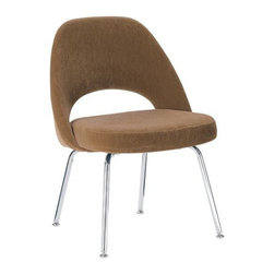 Saarinen Executive Side Chair w/Metal Legs Fabric - Design Within Reach - Dining Chairs