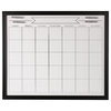 DesignOvation Walcott Framed Dry Erase Monthly Calendar, Black